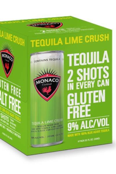 Monaco Cocktails Lime Crush Tequila (4 ct, 355 ml)