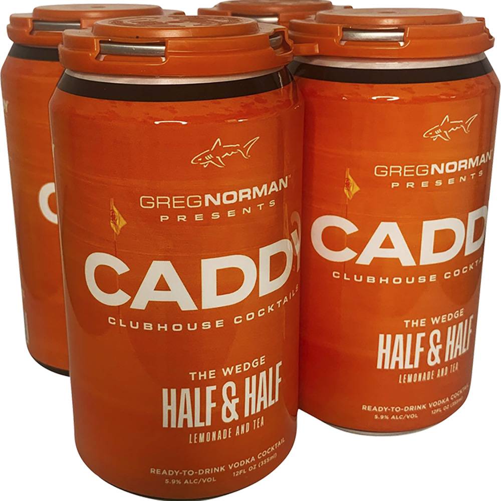 Caddy Clubhouse Half and Half Vodka Cocktail Ready To Drink (4x 12oz cans)