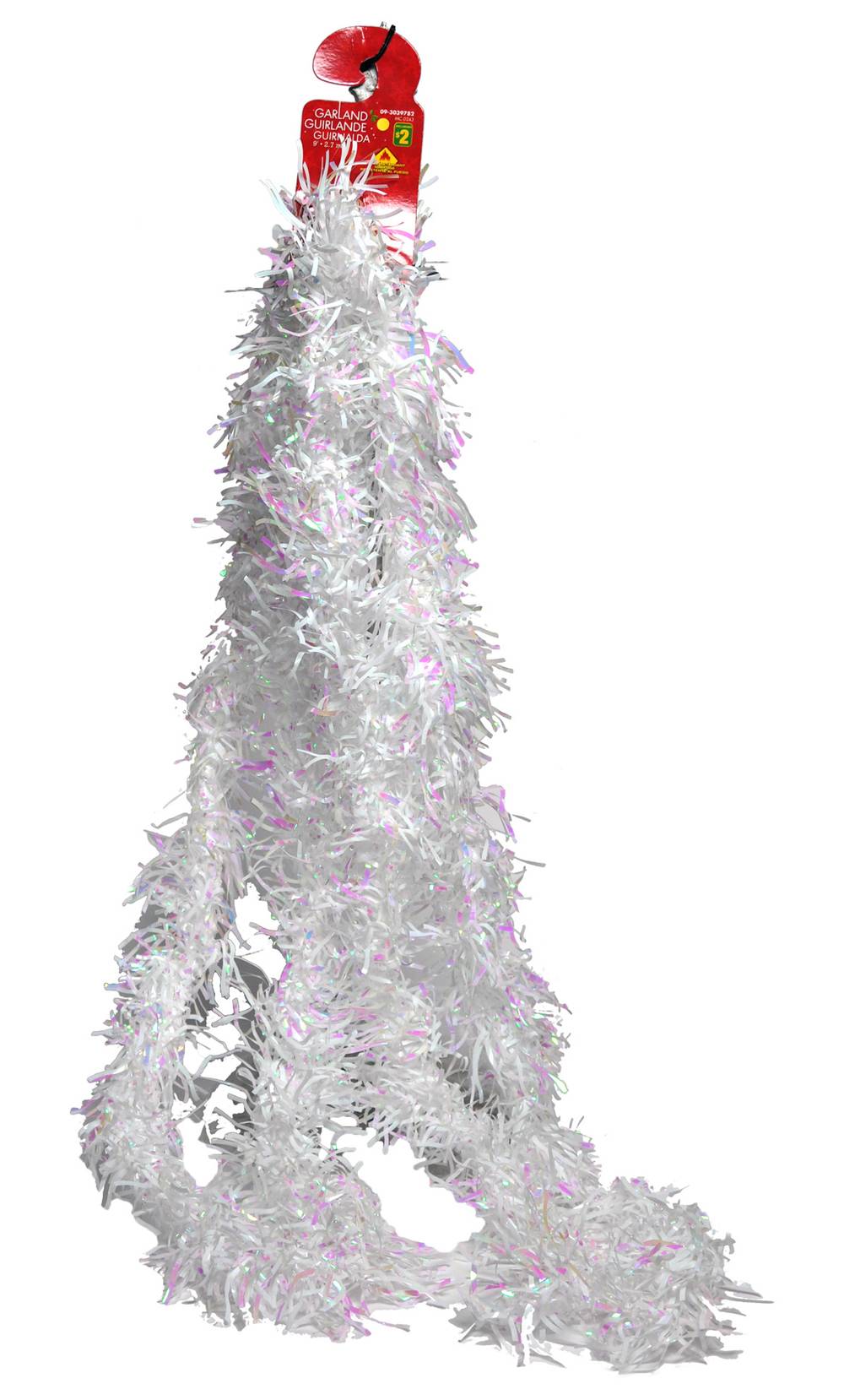 Dollarama Xmas Iridescent Garland, White