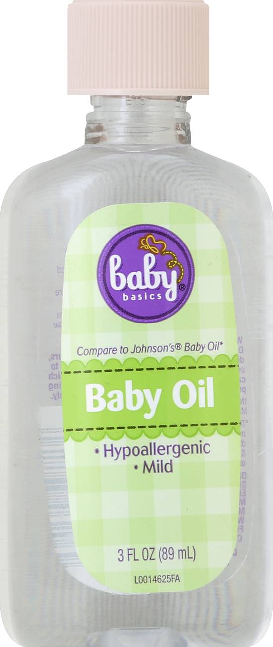 Baby Basics Hypoallergenic Baby Oil (3 fl oz)