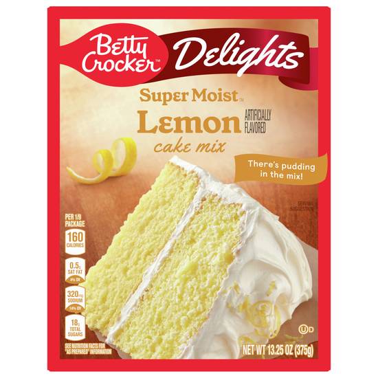 Betty Crocker Delights Supermoist Lemon Cake Mix