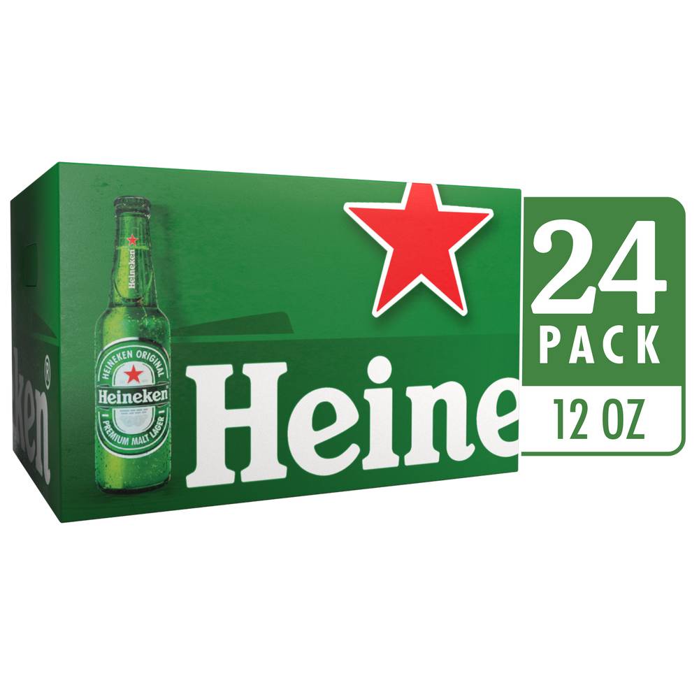 Heineken Dutch Premium Malt Lager Beer (24 ct, 12 fl oz)