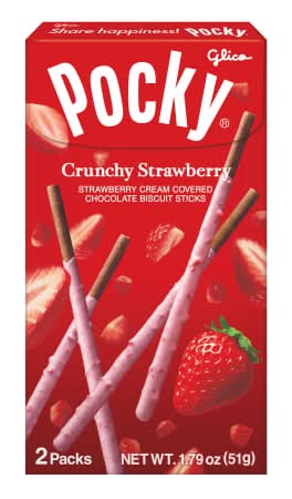Pocky® Crunchy Strawberry Biscuit Sticks 2-Pack