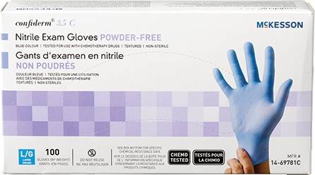 McKesson Medical Powder Free Gloves, Large (100 ct)