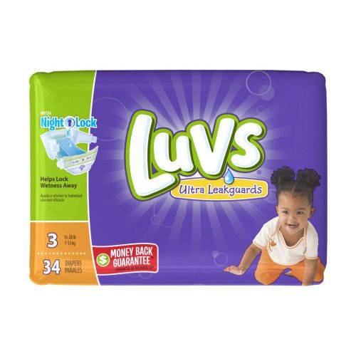Luvs - Baby Diapers Size 3 - 4/34ct (1X4|1 Unit per Case)
