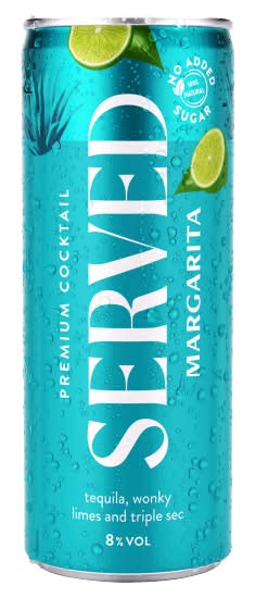 Served Margarita, Premium Cocktail (250ml)