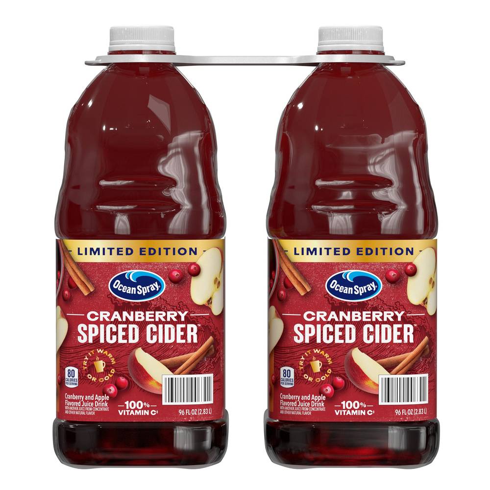 Ocean Spray Cranberry Spiced Cider, 96 fl oz, 2-count