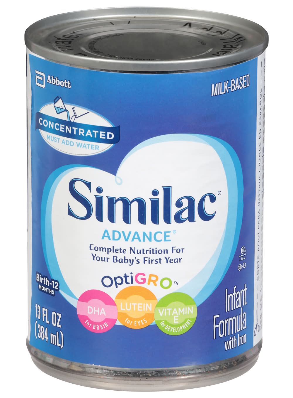 Similac Advance Optigro Milk-Based Infant Formula 0-12 Months (13 fl oz)