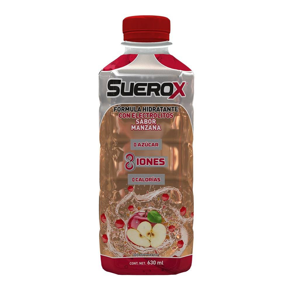 Suerox · Bebida hidratante sabor manzana (630 ml)