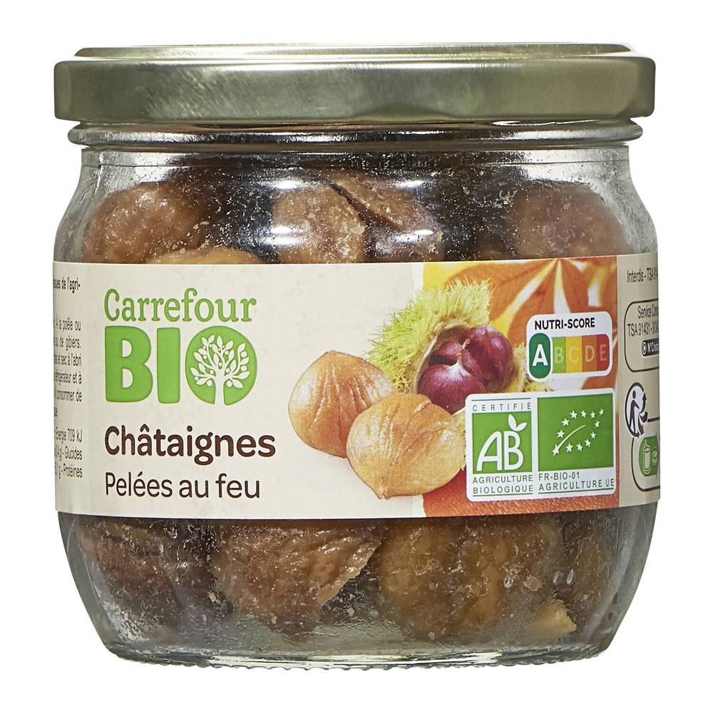 Carrefour Bio - Châtaignes pelées au feu bio (210g)