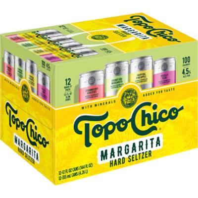 Topo Chico Hard Seltzer Margarita 4.5% Abv Variety Pack In Cans - 12-12 Fl. Oz.