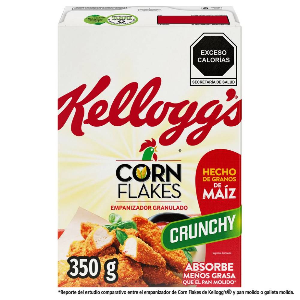 Kellogg's empanizador corn flakes crunchy (caja 350 g)