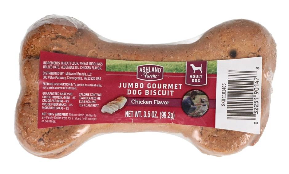 Ashland Farms Jumbo Gourmet Dog Biscuits, Chicken