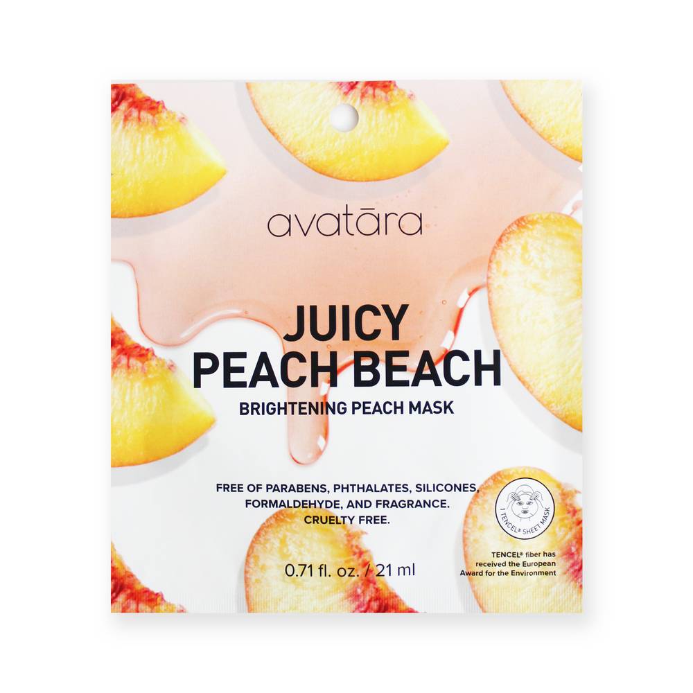 Avatara Peach Beach Brightening Face Mask (1 ct)