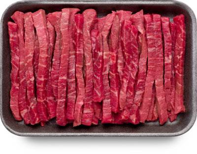 Beef Usda Choice Round Tip Strips For Stir Fry - 1 Lb