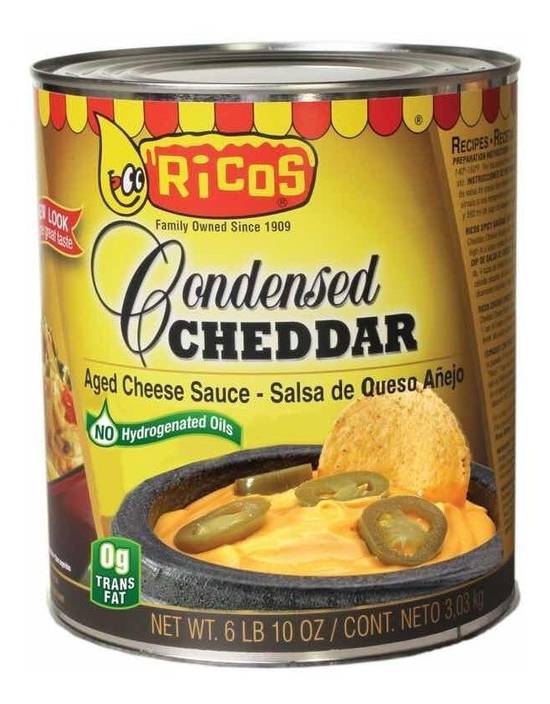 Ricos salsa de queso añejo cheddar (3.03 kg)
