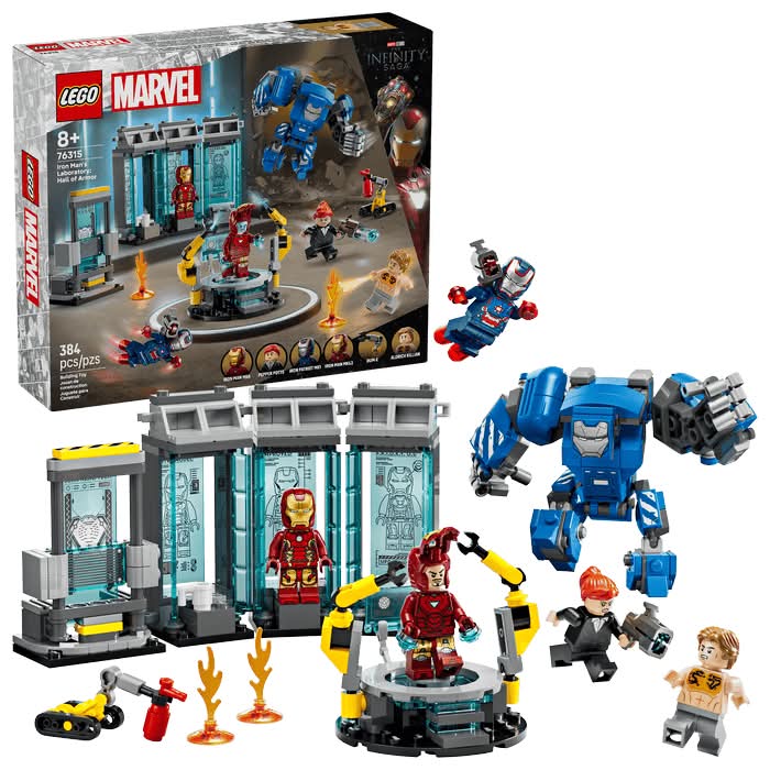 LEGO · Marvel juego de costruccion de iron mans hall of armor, 8 + Años (384 un)