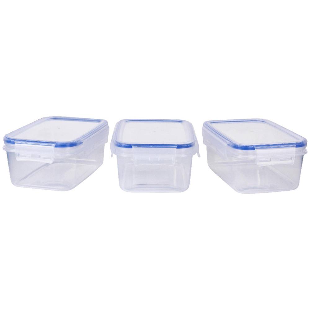 Sainsbury's Home Klip Lock Storage Set 3x900ml