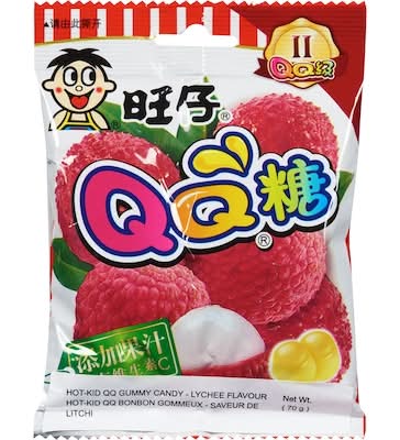 Hot Kid Qq Bonbon Gommeux Saveur De Litchi / Qq Gummy Candy Lychee Flavour 70.0 G