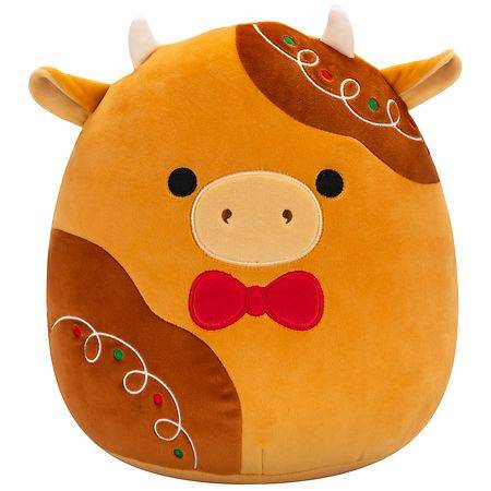 Squishmallows Jericho Gingerbread Cow, 5 Inch