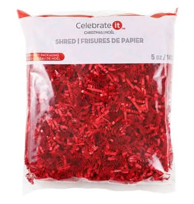 Celebrate It Christmas Paper Shred, Red Blend