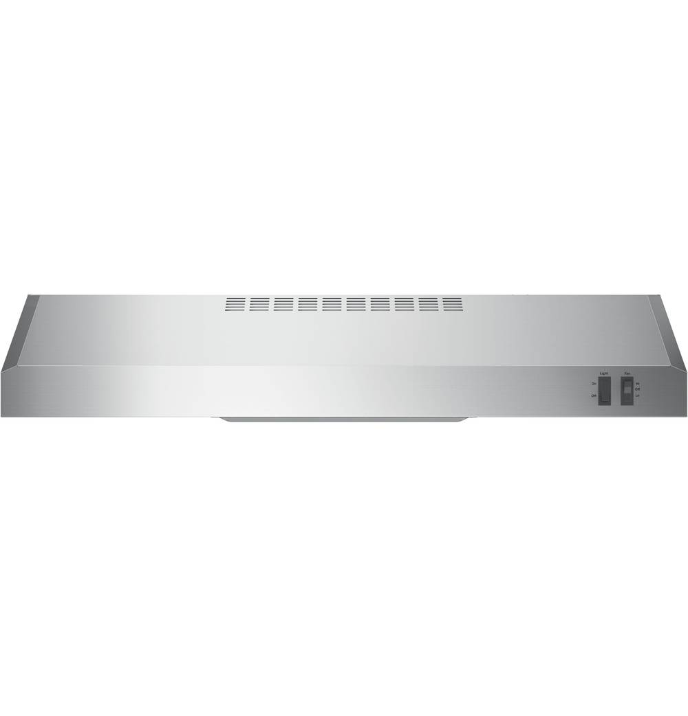 GE 30-in 200-CFM Convertible Stainless Steel Under Cabinet Range Hoods Undercabinet Mount | JVX3300SJSS