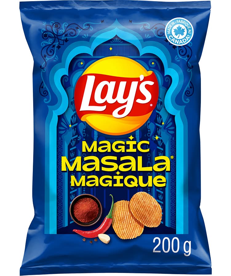 Lay's Ridged Potato Chips, Magic Masala, Magic Masala (200 g)