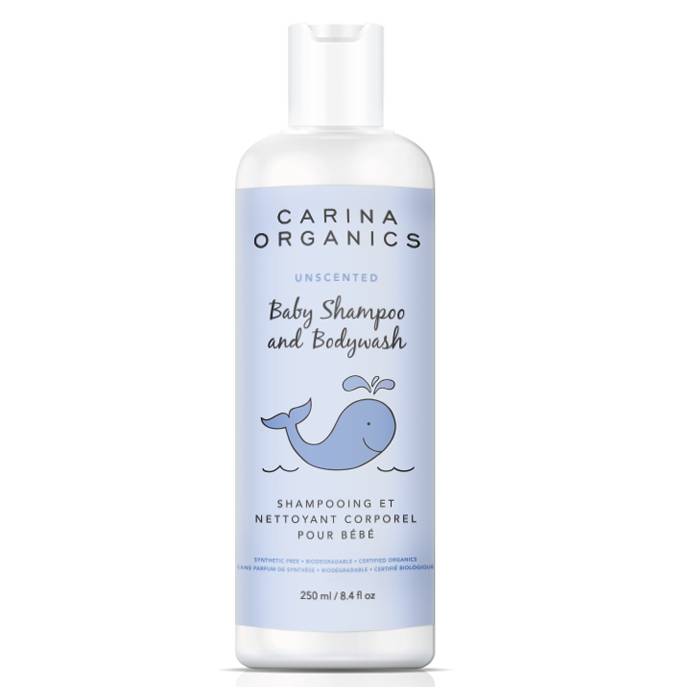 Carina Organics Unscented Baby Shampoo & Body Wash (250 g)