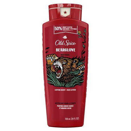 Old Spice Long Lasting Lather Bearglove Body Wash, Male