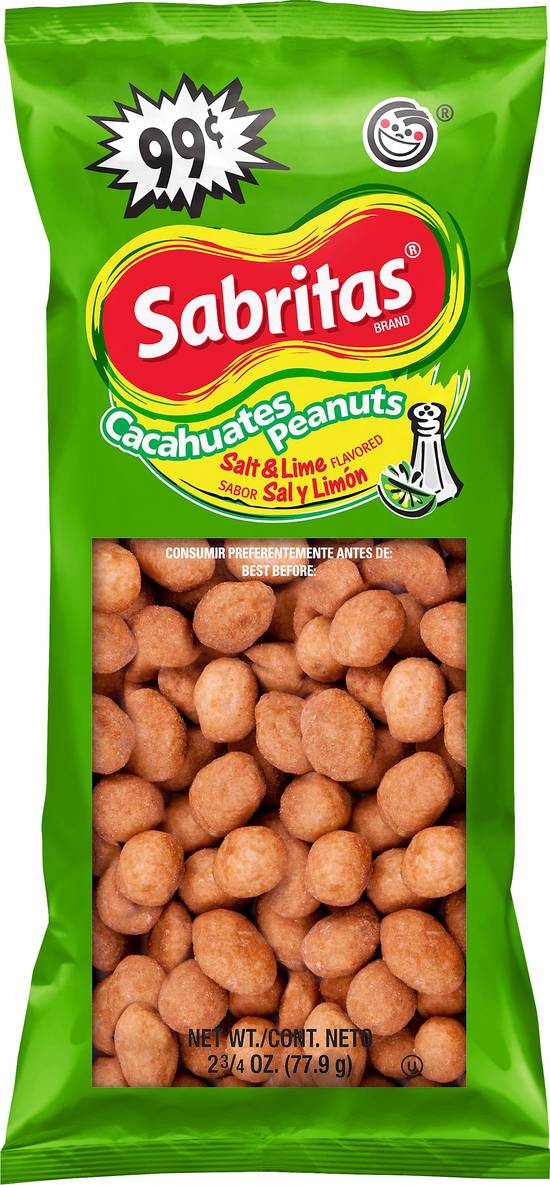Sabritas Salt & Lime Flavored Peanuts (2.8 oz)