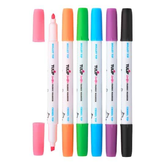 Tulip Graffiti Fabric Markers Neon, Neon (6 ct)