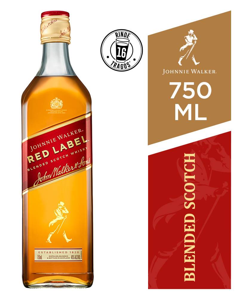 Johnnie Walker · Whisky red label (750 ml)
