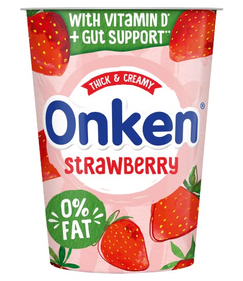 Onken Strawberry, Thick & Creamy Yogurt (450g)