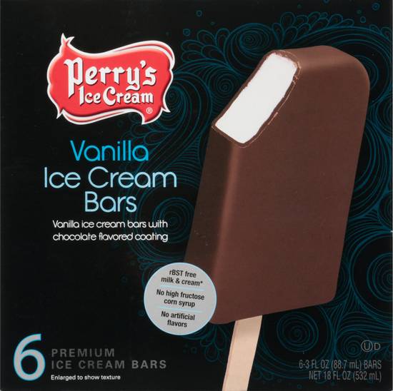 Perry's Ice Cream Vanilla Chocolate Covered Ice Cream Bars (6 ct)