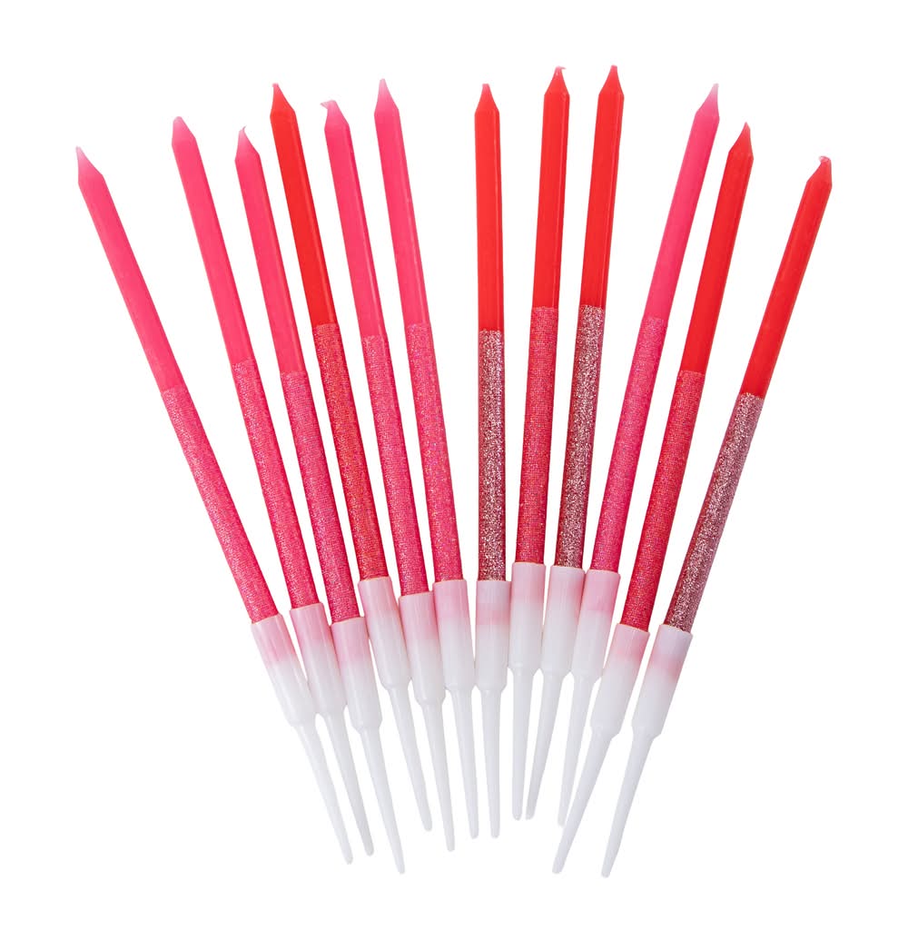 Birthday Candles 12-Pack Pink