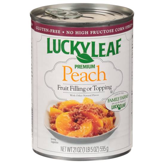 Lucky Leaf Premium Peach Fruit Filling