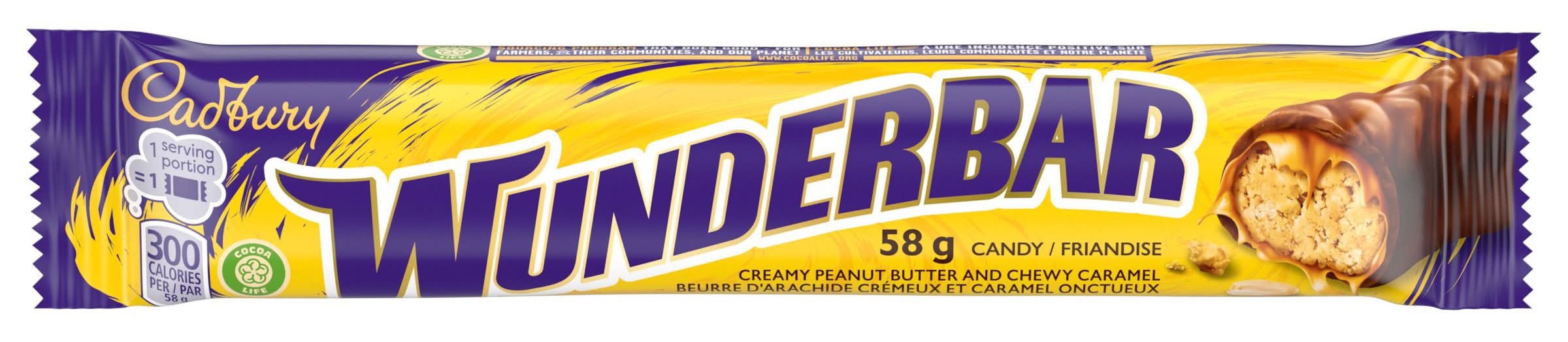 Wunderbar barre de chocolat - chocolate bar (beurre de cacahuète-caramel)