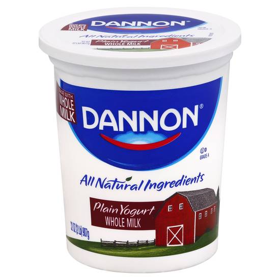 Dannon Whole Wilk Plain Yogurt