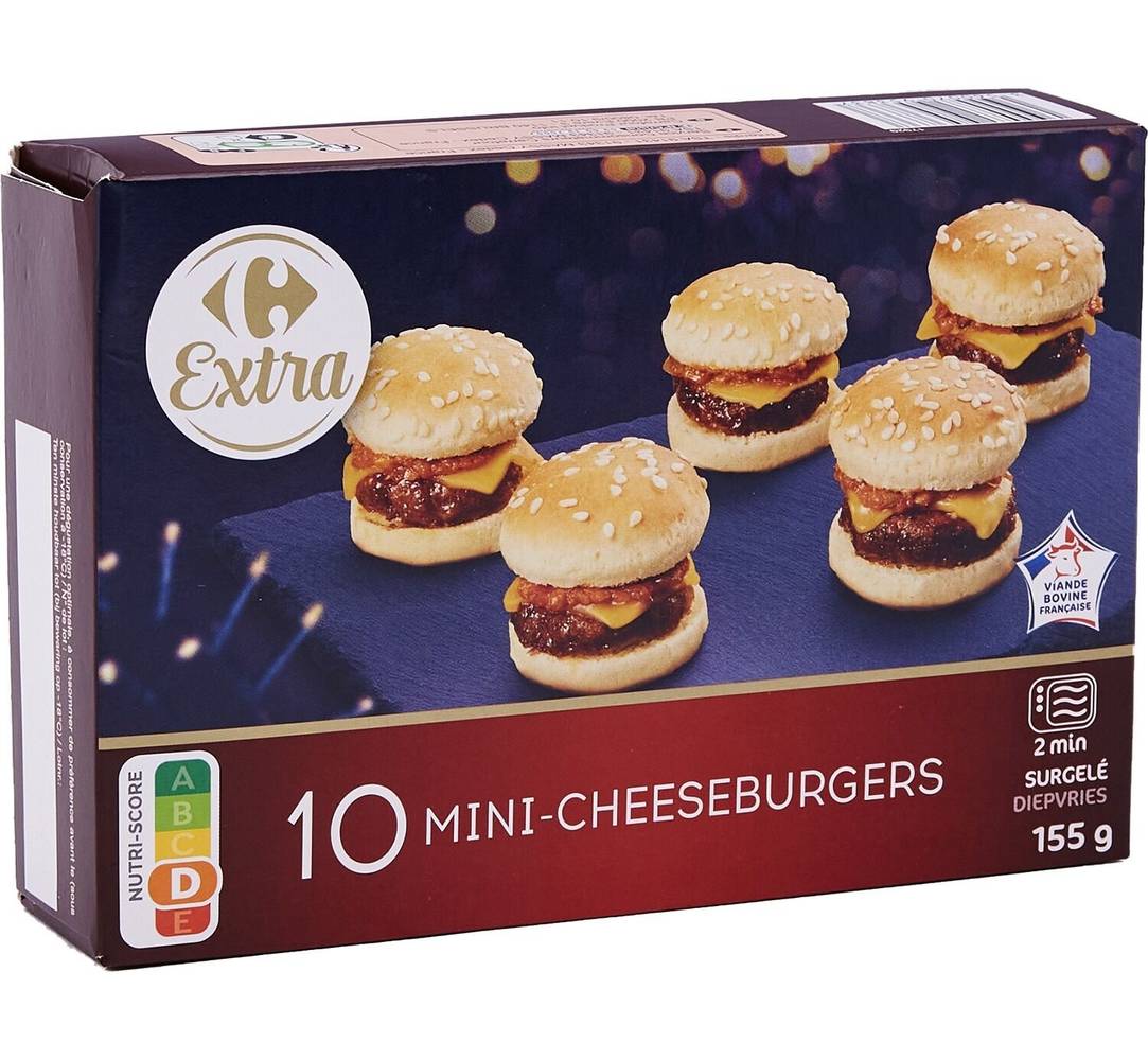 Carrefour Extra - Mini cheeseburgers (155g)