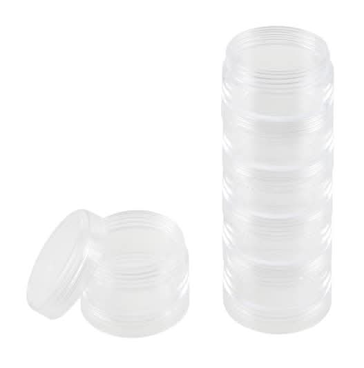 Bead Landing Round Bead Storage Stack, 1.5", Clear (6 ct)