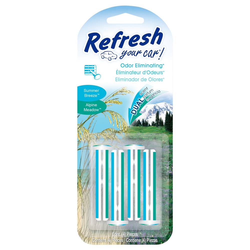 Refresh Your Car Odor Eliminating Vent Sticks (1.6 oz)