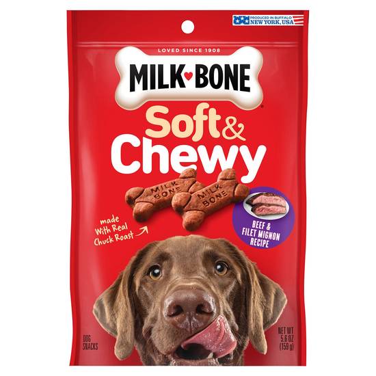 Milk-Bone Soft & Chewy Beef & Filet Mignon Dog Treats