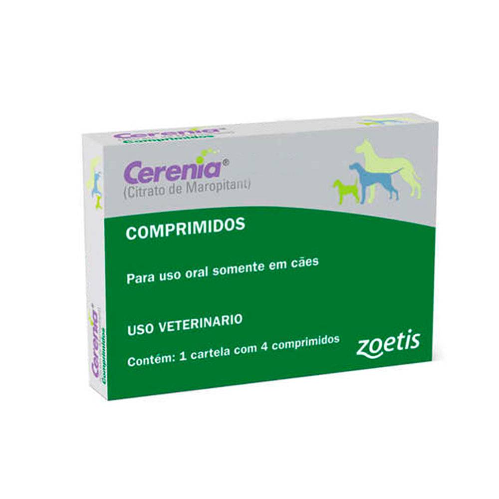 Zoetis cerenia antiemético para cães (4 x 60mg)