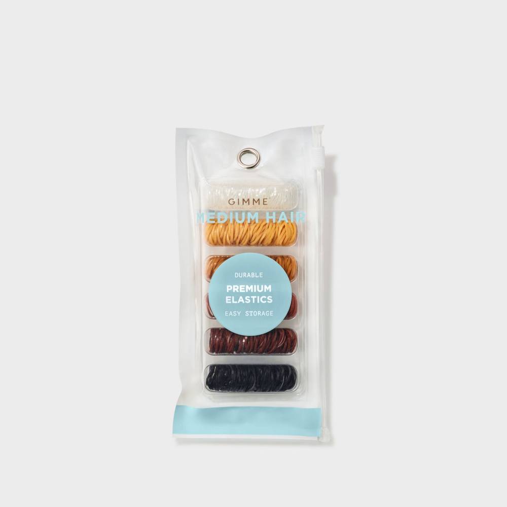 Gimme Premium Hair Elastics, Multicolour (500 ct)