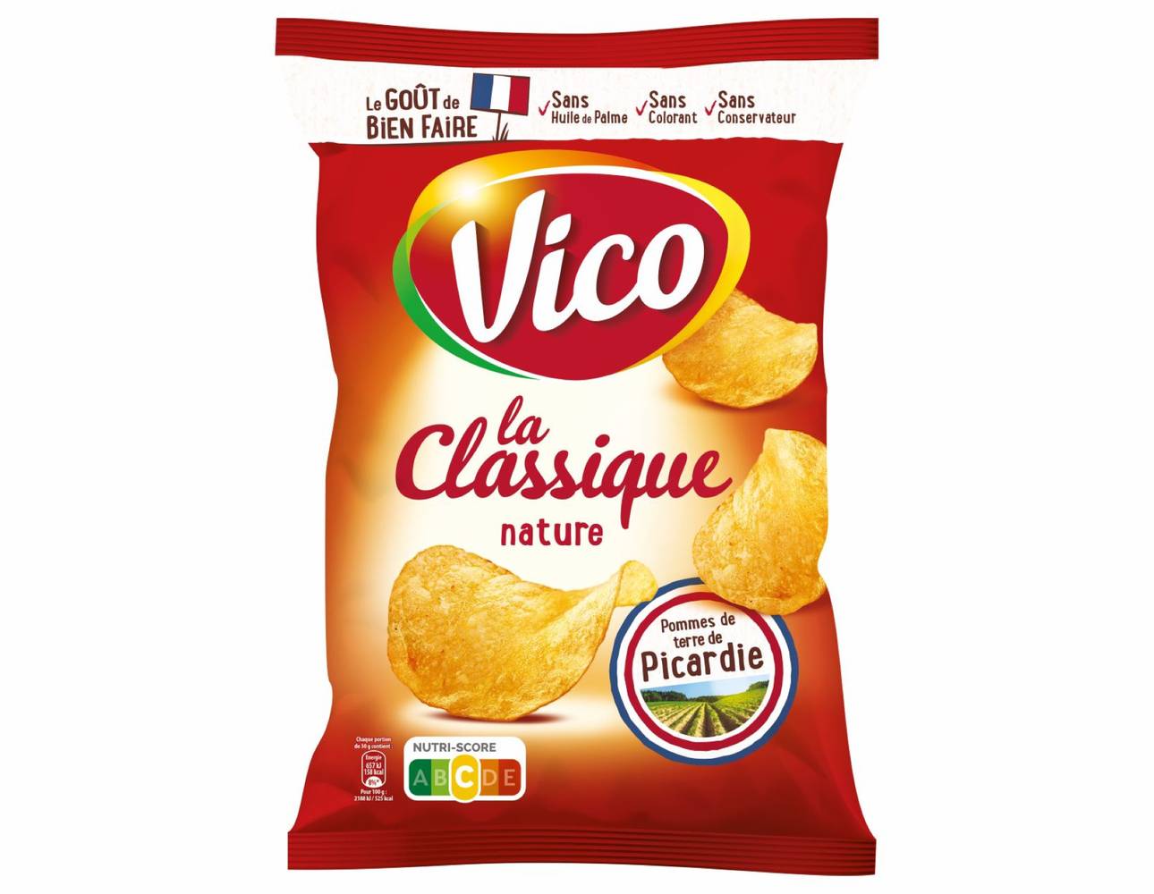 Vico - Chips la classique nature (135g)