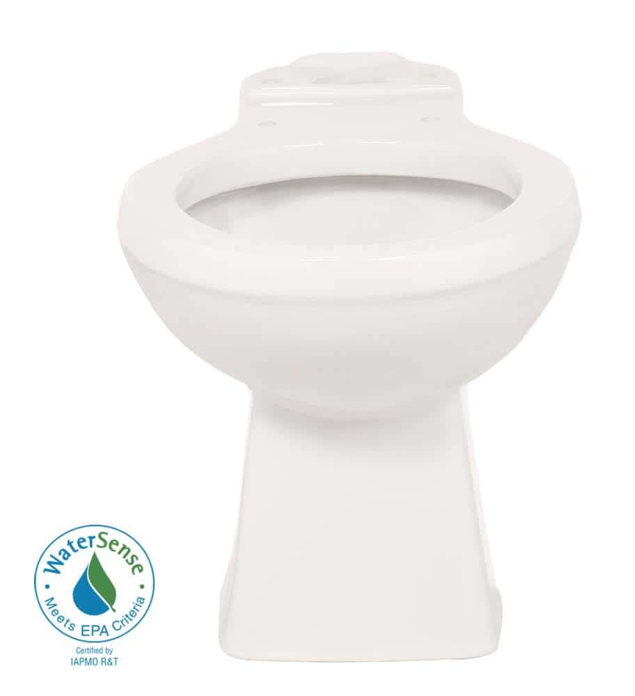 Round Toilet Bowl Only In White With 12 In. Rough-In