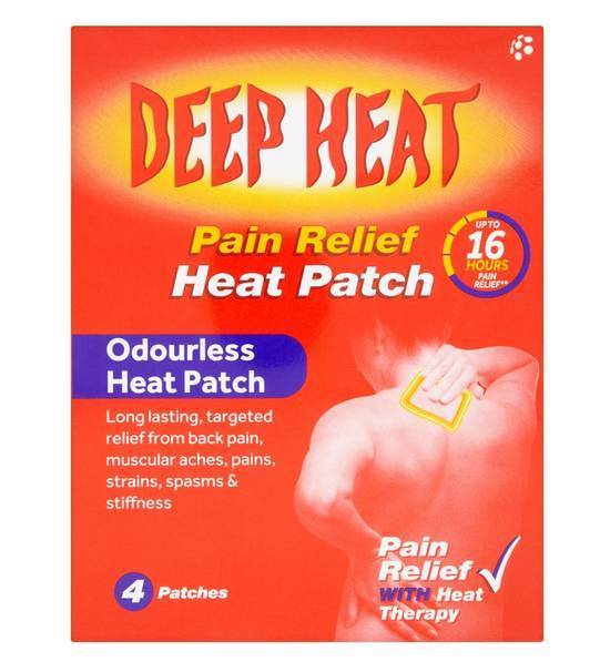 Deep Heat Patch 4 Pack