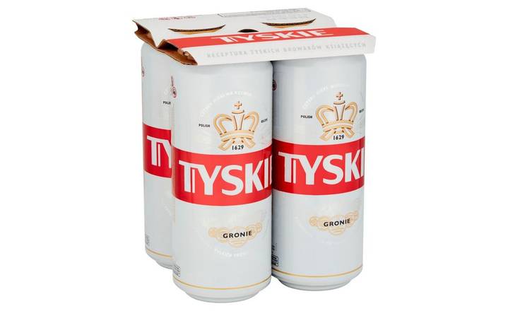 Tyskie Cans 4 x 500ml (395437)