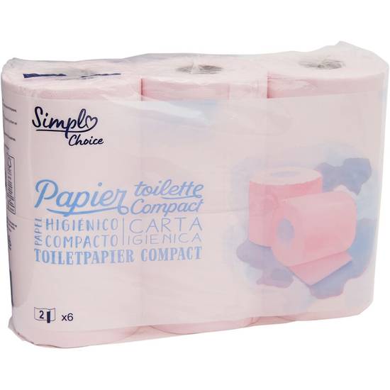 Simpl - Choice papier toilette compact (6 pièces)