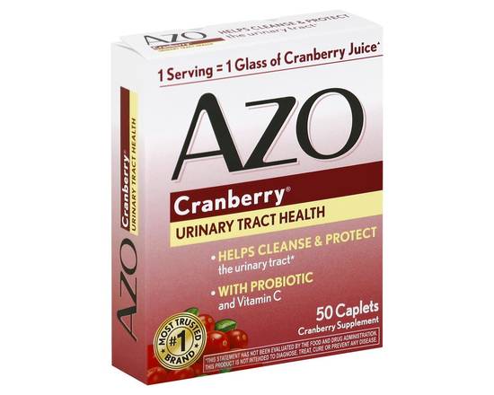 Azo · Cranberry Urinary Tract Health Supplement (50 caplets)